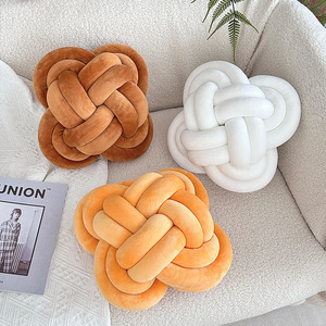 Hot bán khác nhau rắn màu trắng xanh vàng hoa <span class=keywords><strong>Sofa</strong></span> giường cửa sổ Knot ném gối đệm - Product Image 2