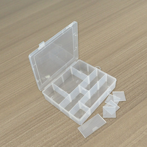 Transparent Plastic Storage Box 12 Compartment Detachable Organizer For Fishing Gear Jewelry Tools Beading Parts Rectangle - Product Image 1