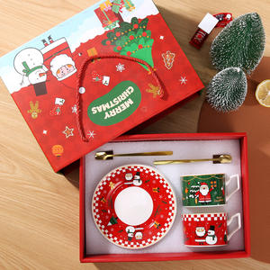 Creative <b>Christmas</b> Ceramic Coffee Cup Set Souvenir <b>Gifts</b>, Water Cups, Retro-style Mugs - Product Image 2
