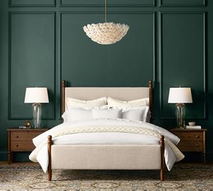 Set Letto Matrimoniale in Legno di Quercia Massello, <span class=keywords><strong>Design</strong></span> Moderno, Letto a Parete con Stile Contemporaneo, Costruzione in Legno Massiccio - Product Image 1