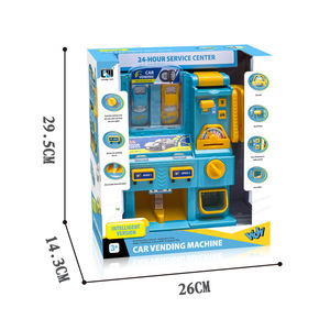 Distributeur automatique de voitures simulé en libre-service avec lecteur de cartes et de pièces, 26x14.3x29.5cm, jouet en plastique pour enfants de 4 à 6 ans - Product Image 2