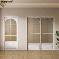 Vente en gros Arches d'intérieur en métal et verre Cuisine Fenêtre et porte en acier moulé double
