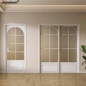 Bán Buôn Kim Loại Kính Nội Thất Vòm Nhà Bếp Đúc Đôi Sắt Thép Cửa Sổ Và Cửa - Product Image 5