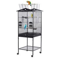 Vente chaude Maison Cage À Oiseaux En Métal En Gros Oiseau Ornemental Villa Perroquet Cage Fil De Fer Cage Pour Animaux De Compagnie