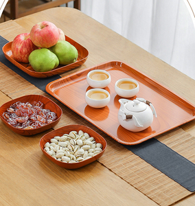 Hot Sale Plastic Square <strong>Wood</strong> Home Tray Fruit Nut <strong>Plate</strong> - Product Image 6