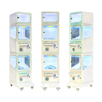 Machine de Jeu d'Arcade Professionnelle à Monnayeur pour 2 Joueurs, Mini Capsule en Métal et Verre Trempé, Accepteur de Billets, Prise en Charge Anglaise
