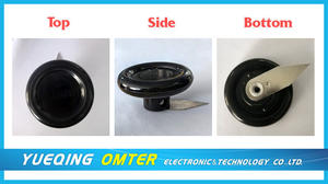 5106 <span class=keywords><strong>KNOB</strong></span>ハンドル付きポインターブラックカラープラスチックノブ - Product Image 5