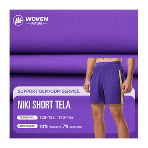 Shaoxing Woven Future 140gsm 100d Premium Track Suit 93%Polyester 7%Sp Tka 4 Way Stretch Tejido De Microfibra Fabric - Product Image 1