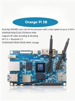 Carte de développement Orange Pi 5 SBC RK3588S avec extension SSD, Bluetooth, WiFi, décodage vidéo 8K