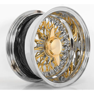 La migliore vendita di cerchi per ruote in filo d'acciaio resistenti alla corrosione ruote a raggi in acciaio grandi ruote in filo d'oro - Product Image 4