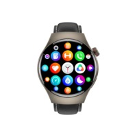 Reloj Inteligente C17pro con Esfera Grande, Modos Deportivos, Juegos, Frecuencia Cardíaca, Pantalla Táctil AMOLED, Caja de Acero Inoxidable, IP67, Monitor de Sueño