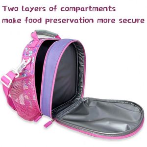 Lonchera Adorable con Diseño de Unicornio Brillante, Asa Suave, Interior a Prueba de Fugas y Forro Aislante - Product Image 3