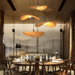 Lampe suspendue rétro en bambou pour la <span class=keywords><strong>cuisine</strong></span>, décoration intérieure, <span class=keywords><strong>design</strong></span>, luminaires en rotin, <span class=keywords><strong>suspension</strong></span> pour salon - Product Image 1