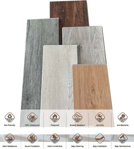 Plancher en vinyle texturé bois imperméable et ignifuge, carrelage de sol, plancher SPC à clic, plancher SPC imperméable - Product Image 6