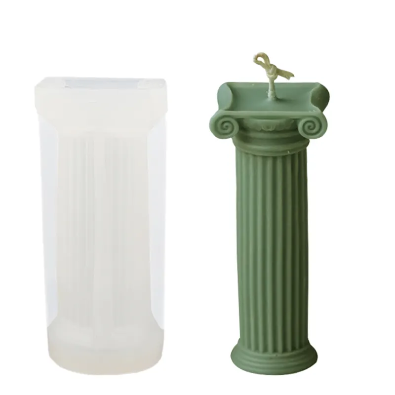 Muffa della candela della colonna romana elicoidale 3D del Silicone libero di vendita calda BPA