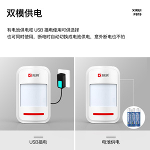 เครื่องตรวจจับอินฟราเรดอัจฉริยะเคปากีเซ็นเซอร์รักษาความปลอดภัยภายในบ้านแบบใช้แบตเตอรี่ Wi-Fi สำหรับสัญญาณกันขโมย - Product Image 4