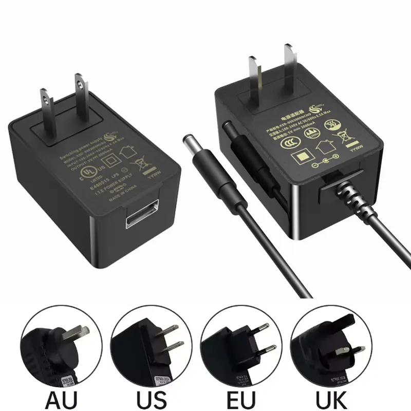 Настенное зарядное устройство постоянного тока 5 В 1a 2a 2.1a 3a 3000ma адаптер питания usb 5 В 4a 2.4a 1.5a 5a amp адаптер питания для type c uk usa eu kc