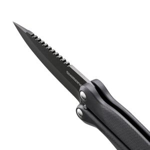 Shimano Portable Fishing <b>Knife</b> Folding <b>Knife</b> Ub-202X Stainless Steel Double Edged Serrated Blade Scaling <b>Knife</b> For Freshwater - Product Image 2