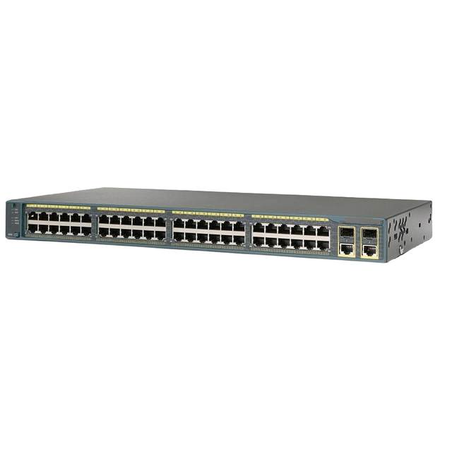 Original WS-C2960X-48FPD-L Managed Network Switch C2960 Series 48 Port PoE Switch Stackable with SNMP QoS Function