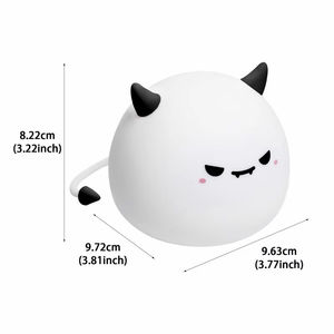 Pat <b>LED</b> Light Rechargeable Pat <b>Bedside</b> Silicone Night Light <b>Bedside</b> <b>Table</b> Lamp Pat Atmosphere Lamp for Bedroom Kids Room - Product Image 3