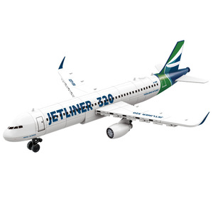 Ensemble de blocs de construction en plastique personnalisés DIY pour avion de ligne A320 France, pour cadeau créatif et objet de collection - Product Image 1