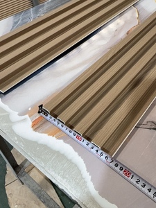 Panneau mural décoratif moderne en fibre de <span class=keywords><strong>bois</strong></span> de bambou, 150 grilles, motif Grosse Muraille, gaufré et débossé, pour fond de télévision - Product Image 1