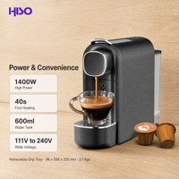 Machine à café à vapeur compacte, pression de 20 bars, 1400 W, volume réglable, bac à gouttes amovible, rouge, noir, gris, pour usage domestique