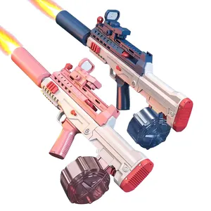 Water Gun Large Electric Guns with Led Lights Watergun Pistol Automatic Summer Water toys Children's Guns Beach Toy for Kids