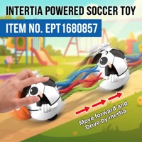 Voiture à inertie EPT pour enfants, thèmes Football et Basketball, mini véhicule sportif à traîner, jouet original et amusant