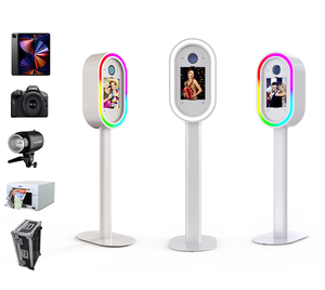 Photobooth portable <span class=keywords><strong>en</strong></span> aluminium Easy Move, design compact, ventilateur de refroidissement intégré et trous de fixation pour flash externe, compatible iPad. - Product Image 1