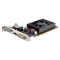 Carte graphique Geforce GT610 710 2GD DDR3 64BIT Cartes GPU Uefi VGA DVI HD pour PC de jeu de bureau Carte graphique indépendante