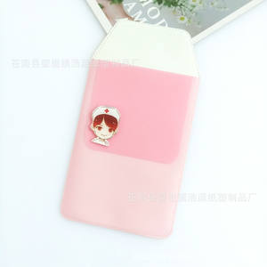 Suster dokter lucu sisipan kartun antibocor kotak pensil PVC tas praktis nyaman untuk pensil medis bahan plastik tebal - Product Image 6