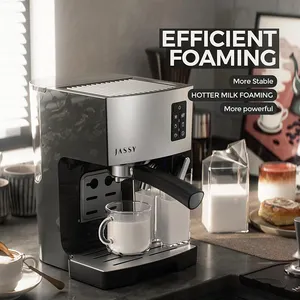 CAFELFFE 19 Bar Coffee Brewing Machine Commercial Smart Espresso Machine Coffee Makers With Milk Frother