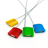 Precinto de seguridad numerado antimanipulación de alta resistencia con cable de múltiples hilos, certificado ISO9001 para contenedores de envío y camiones