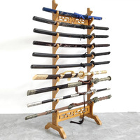 Épée Présentoir Épées Rack Arme Stand 5-12 Niveau Debout Affichage Arme Flûte Racks Arts Martiaux Épée Stand