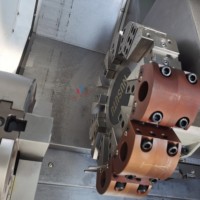Tour CNC à banc incliné de haute précision TCK40/52, machine de tournage automatique à banc incliné pour l'usinage d'arbres et de pièces métalliques