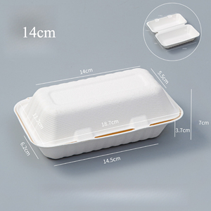 Caixas de Papel Kraft para Hambúrguer e Sushi, Descartáveis, Recicláveis, Ecológicas, Impermeáveis, de Materiais Reciclados, para Alimentos, Embalagens para Viagem - Product Image 1