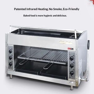 新型リョービRGP-46A業務用オーブン＆和風バーベキューグリル、6口ガスコンロ（赤外線加熱、急速温度上昇機能付き） - Product Image 2