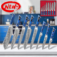 10% de réduction sur la vente en gros de couteaux de chef japonais Vg10 67 couches de couteaux de cuisine en acier damas avec boîte-cadeau magnétique