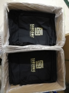 Donne degli uomini della palestra dello zaino del regalo della corda della borsa del cordone della tela di cotone organico di promozione di riabilitazione - Product Image 6