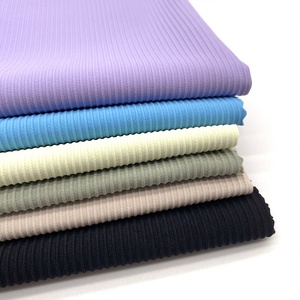 <span class=keywords><strong>Lot</strong></span> de stock été tricot rayure haute qualité nylon spandex tissu respirant pour débardeur côtelé - Product Image 2