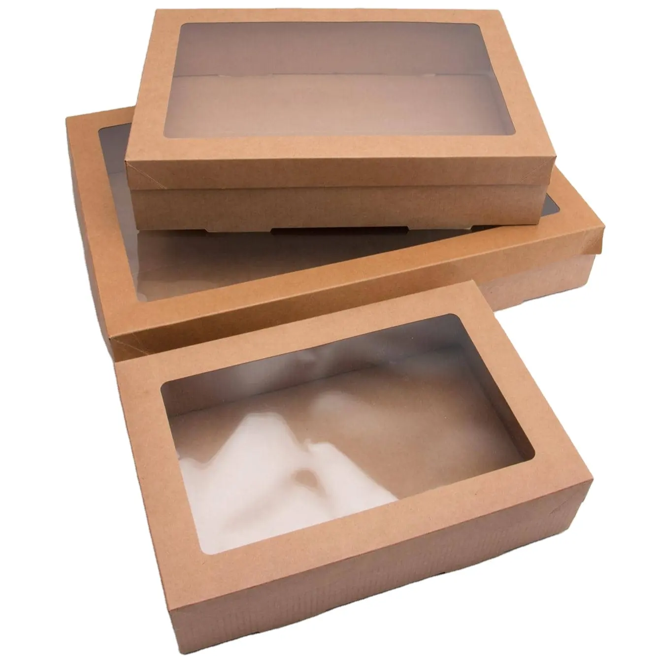Những người yêu thích của oilp mái hộp giấy dùng một lần hộp bánh bao bì giấy rắn đơn giản cho nướng