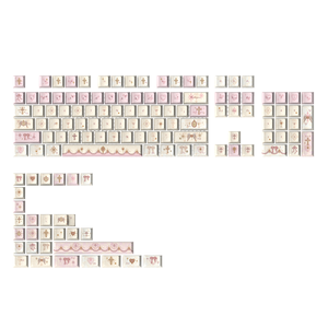 Teclas Angel Lies, Perfil <span class=keywords><strong>Cherry</strong></span>, PBT, Sublimación de Tinta, Teclas Personalizadas Compatibles con Interruptores <span class=keywords><strong>MX</strong></span>, Teclados Mecánicos para Juegos, para Chicas - Product Image 1