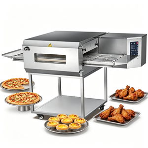 Four à pizza électrique à convoyeur, four <span class=keywords><strong>de</strong></span> cuisson continu commercial pour restaurant latino-américain, fast-food - Product Image 1