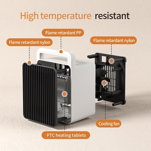 เครื่องทำความร้อนไฟฟ้าแบบพกพาขายส่งจากโรงงาน 900W สำหรับสำนักงาน บ้าน โต๊ะทำงาน เครื่องทำความร้อนฤดูหนาว พัดลมทำความร้อน PTC - Product Image 4