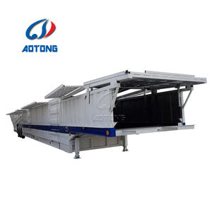 รถพ่วงบรรทุกขนส่งรถยนต์ 2/3 เพลา บรรทุกได้ 6-8 คัน แบบยกตัวเอง สำหรับ<span class=keywords><strong>ขาย</strong></span> - Product Image 6