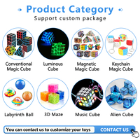 Vente en gros de cubes magiques éducatifs personnalisés 3x3 de troisième ordre, matériau ABS écologique, puzzle d'entraînement cérébral, cube magique cool