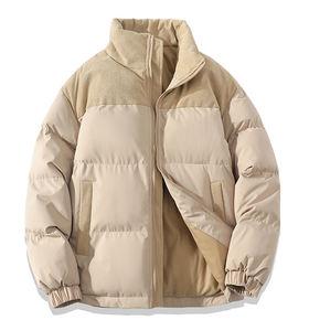 Automne <span class=keywords><strong>hiver</strong></span> vers le bas manteau unisexe collège adolescent garçons filles contraste couleur mode ample rembourré veste chaud enfants vêtements de plein air - Product Image 4