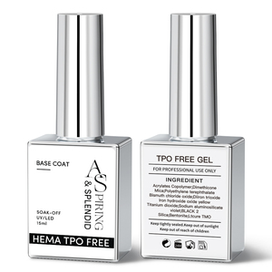 Esmalte de Uñas en Gel de Capa Superior de Brillo Intenso de 15 ml, Marca Privada, Sin Hema ni TPO, Capa Superior Sin Limpieza, Capa Base Selladora, Barniz en Gel para Manicura - Product Image 2