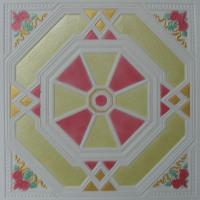 Plafond en gypse de couleur de haute qualité / Plafond en gypse renforcé de fibre de verre de couleur